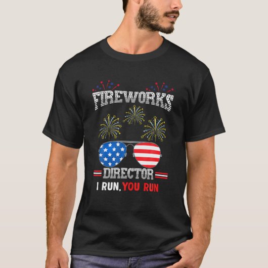 7月4日Firework Director もし Technician I走 Tシャツ (正面)