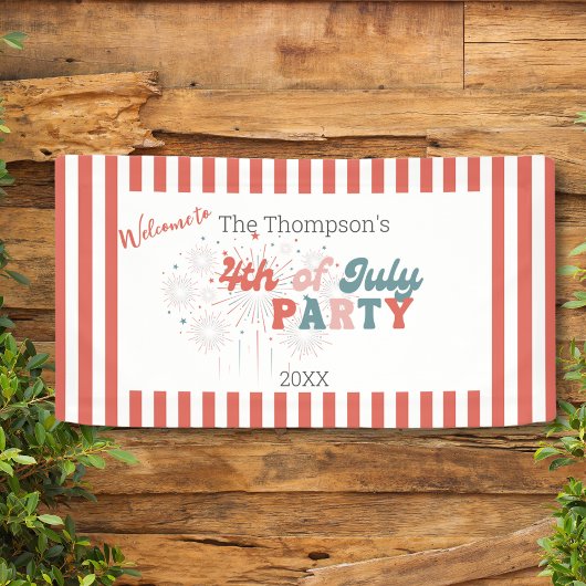 7月4日Fireworksバナー 横断幕