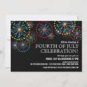 7月4日Fireworksパーティの招待状 招待状 (正面)
