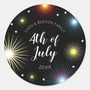 7月4日Fireworksファミリーパーティー ラウンドシール
