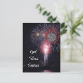 7月4日Fireworksホリデー葉書 シーズンポストカード (スタンド正面)