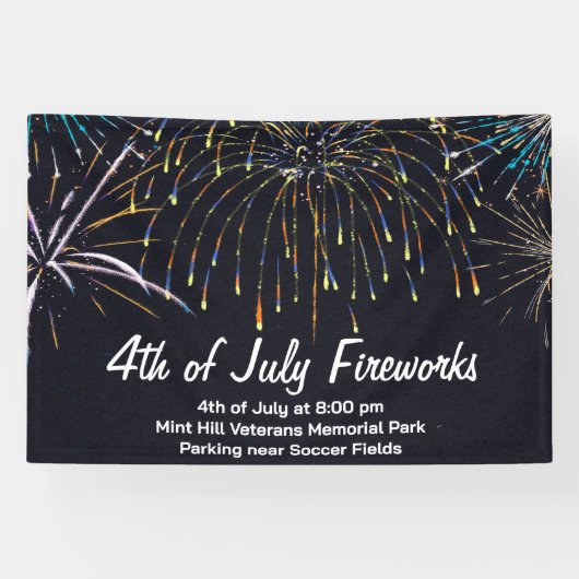 7月4日Fireworks広告バナー 横断幕 (横)