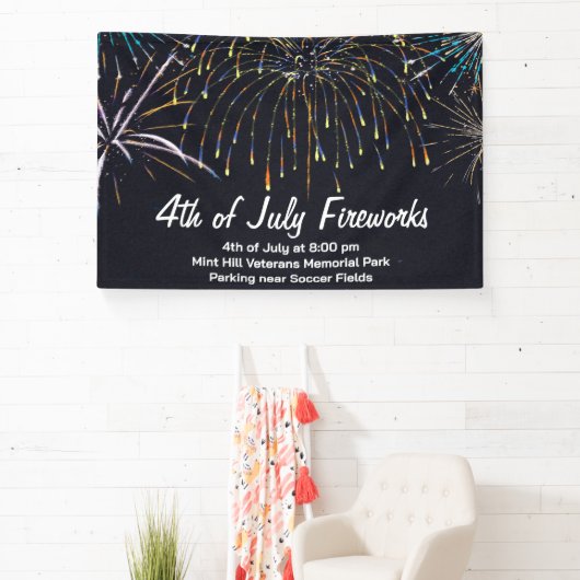 7月4日Fireworks広告バナー 横断幕 (インサイチュ)
