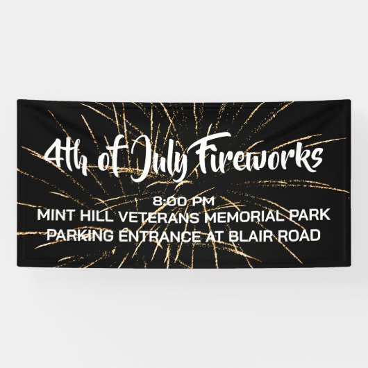 7月4日Fireworks広告バナー 横断幕 (横)