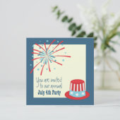 7月4日Fireworks招待状 招待状 (スタンド正面)