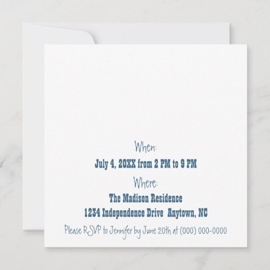 7月4日Fireworks招待状 招待状 (裏面)