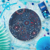 7月4日Fireworks紙プレート ペーパープレート (パーティー)
