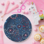 7月4日Fireworks紙プレート ペーパープレート (パーティー)