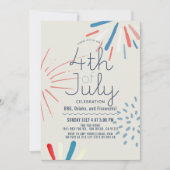 7月4日Fireworks(ばちゃばちゃ)跳ねるパーティー 招待状 (正面)