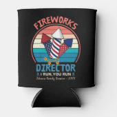7月4日Fireworks Director I You走走 of 7おもしろい月 缶クーラー (正面)