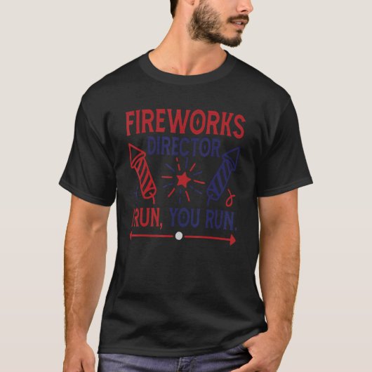7月4日Fireworks Director I You 走 Ameriよ走 Tシャツ (正面)