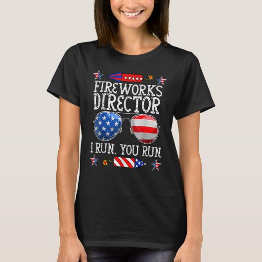 7月4日Fireworks Director I You Techn走よ走! Tシャツ (正面)