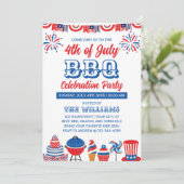 7月4日Fireworks Independence Day BBQ 招待状 (スタンド正面)