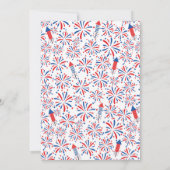 7月4日Fireworks Independence Day BBQ 招待状 (裏面)