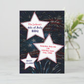 7月4日FIREWORKS & STARSパーティの招待状 招待状 (スタンド正面)