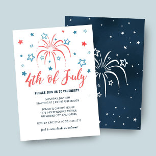 7月4日Fireworks Starsパーティー 招待状