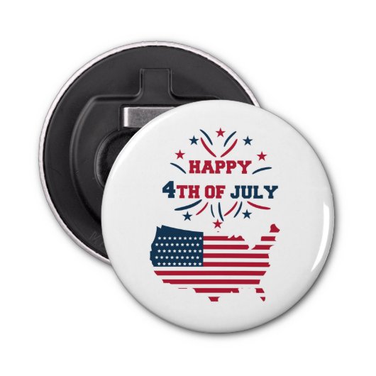 7月4日Fireworks USA赤白青国旗 栓抜き (正面)