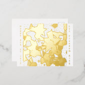 「7月4日Happy 4 of July」ホイルはがき 箔シーズンポストカード (正面/裏面)