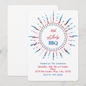 7月4日Independence Star Frame招待状 招待状 (正面/裏面)