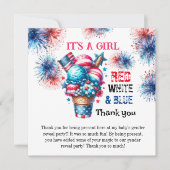 7月4日Its a Girl サンキューカード (正面)