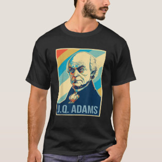 7月4日John Quincy Adams社長レトロ・パー Tシャツ