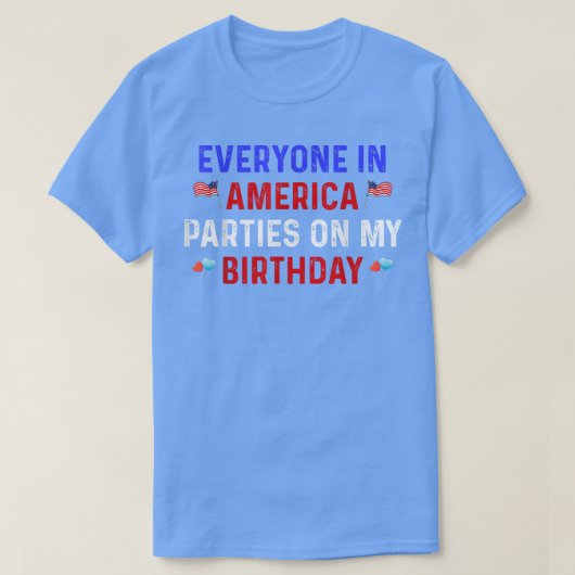 7月4日M上のアメリカの全国民 Tシャツ (デザイン正面)