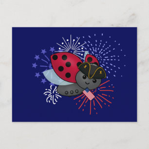 7月4日Minuteman Ladybug ポストカード
