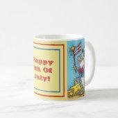 7月4日PATRIOTIC FISH & STARFISH MUGクラシック コーヒーマグカップ (正面右)