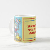 7月4日PATRIOTIC FISH & STARFISH MUGクラシック コーヒーマグカップ (正面左)