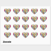 7月4日PATRIOTIC GIRAFFE STICKERS Hrt, Sheet ハートシール (シート)