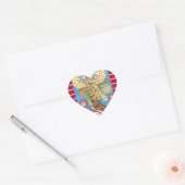 7月4日PATRIOTIC GIRAFFE STICKERS Hrt, Sheet ハートシール (封筒)