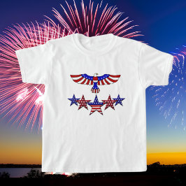 7月4日Patriotic preteen tシャツ
