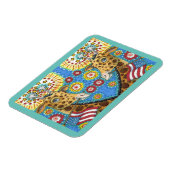 7月4日PATRIOTIC TWIN GIRAFFES、花火おもしろい マグネット (左側)