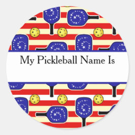 7月4日Pickleballラダーリーグ私の名前 ラウンドシール