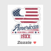 7月4日Pickleball USA Independence Day Gift シール (シート)