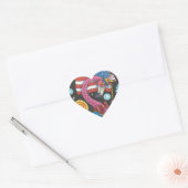 7月4日PINK FLAMINGOスタンプハート*シート ハートシール (封筒)