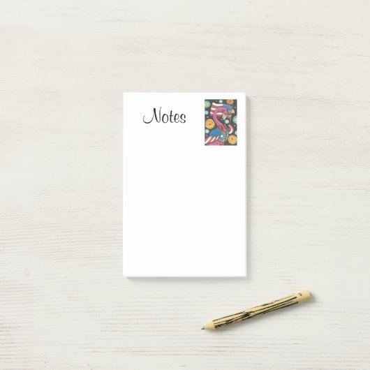 7月4日PINK FLAMINGO 3M Post-IT® Notes ポストイット (デスク上)