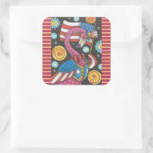 7月4日PINK FLAMINGO STICKERS SQUARE *シート スクエアシール (バッグ)