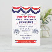 7月4日Red White and Blue BBQ招待状 シーズンカード (スタンド正面)