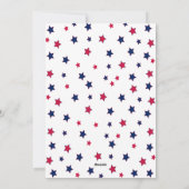 7月4日Red White and Blue BBQ招待状 シーズンカード (裏面)