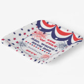 7月4日Red White and Blue BBQ ペーパープレート (傾斜あり)