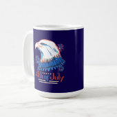 7月4日Tシャツ コーヒーマグカップ (正面左)