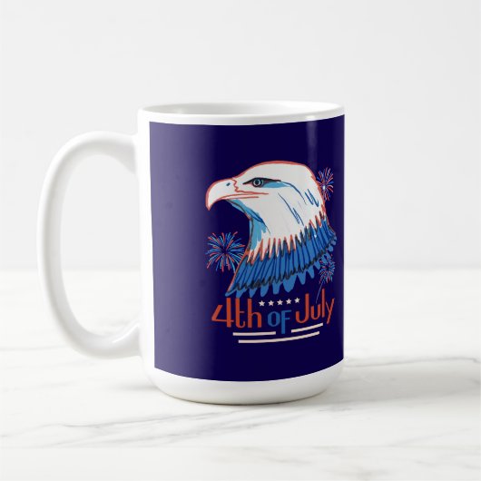 7月4日Tシャツ コーヒーマグカップ (左)
