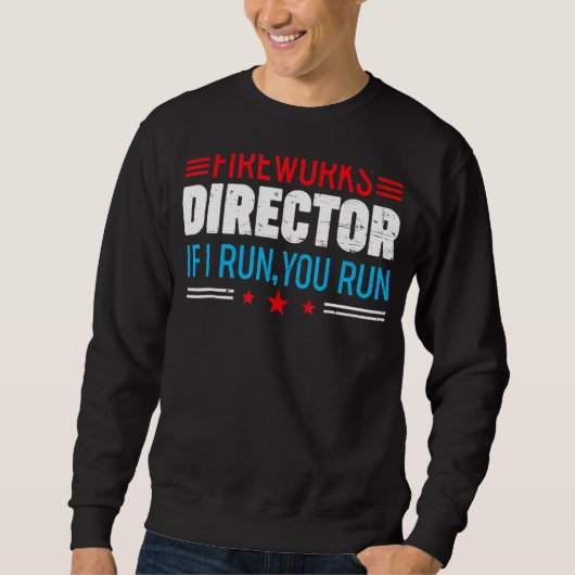 7月4日Tee Fireworks Director I 走 You K走 K スウェットシャツ (正面)