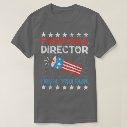 7月4日Tee Fireworks Director I 走 You K走 K Tシャツ (デザイン正面)