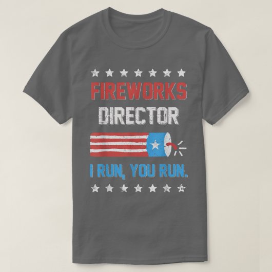 7月4日Tee Fireworks Director I 走 You K走 K Tシャツ (デザイン正面)