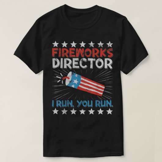 7月4日Tee Fireworks Director I 走 You K走 K Tシャツ (デザイン正面)
