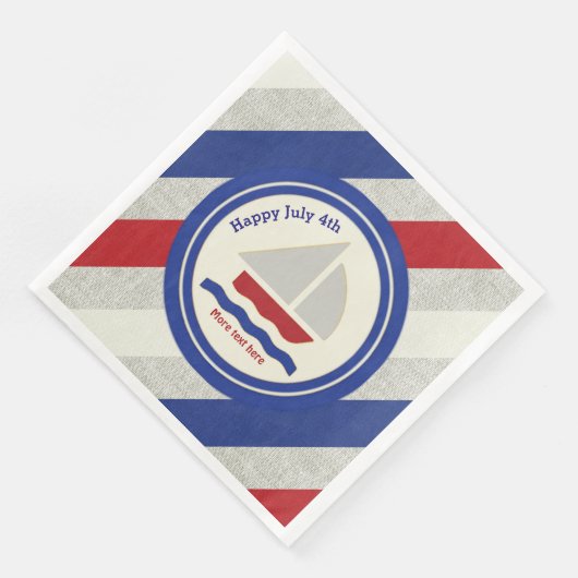 7月4航海の日紙ナプキンス (コーナー)