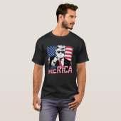 7月47日アメリカF大統領トランプメリカ4日 Tシャツ (正面フル)