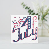 7月5日5日パーティの招待状 招待状 (スタンド正面)